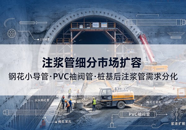 宁乡注浆管细分市场扩容，隧道钢花小导管、PVC 袖阀管、桩基后注浆管需求分化
